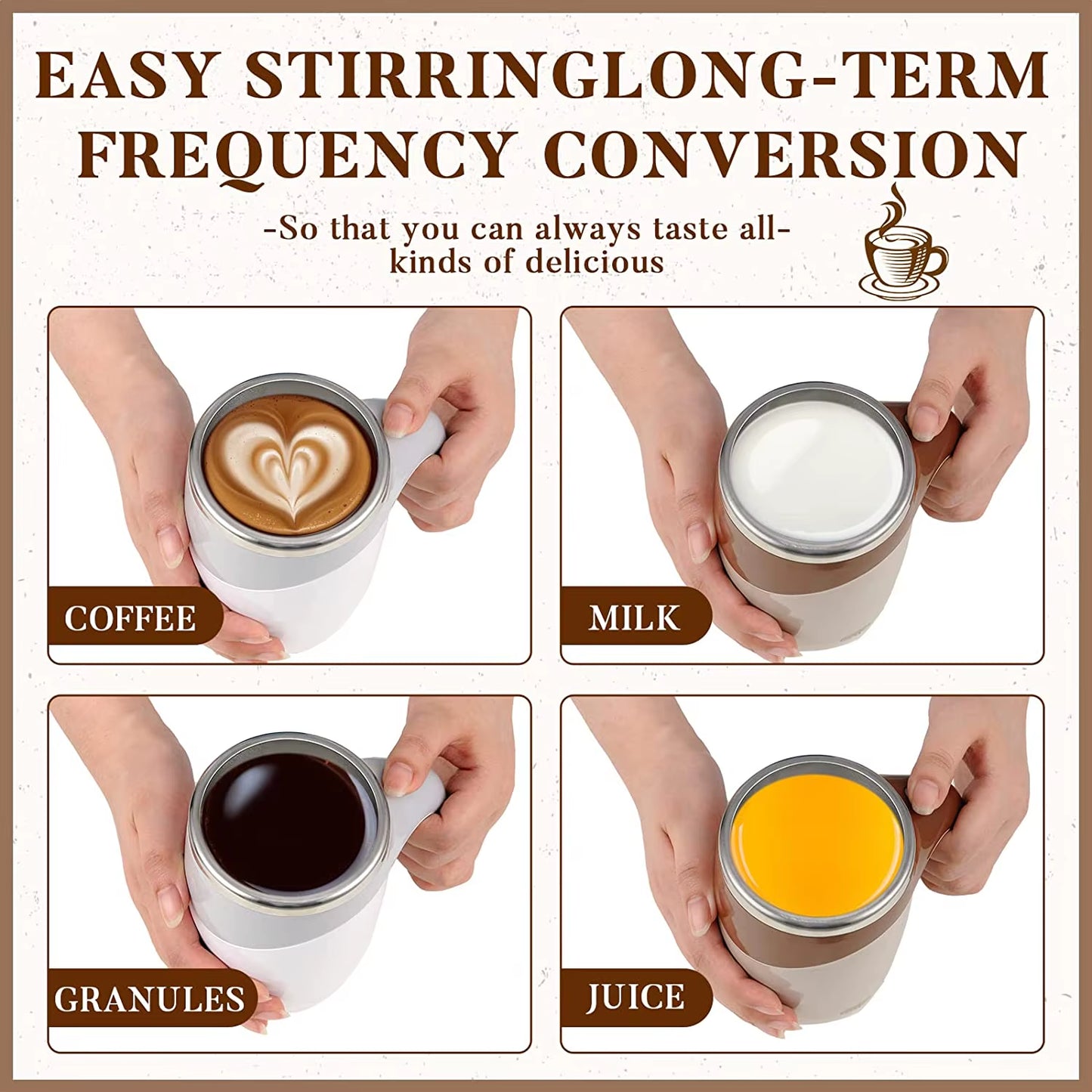 Automatic Self-Stirring Mug – Mix Smarter, Sip Smoother